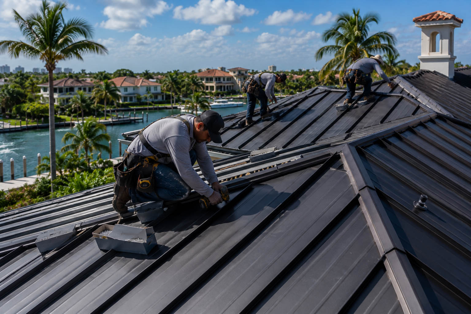 Modern home roofing