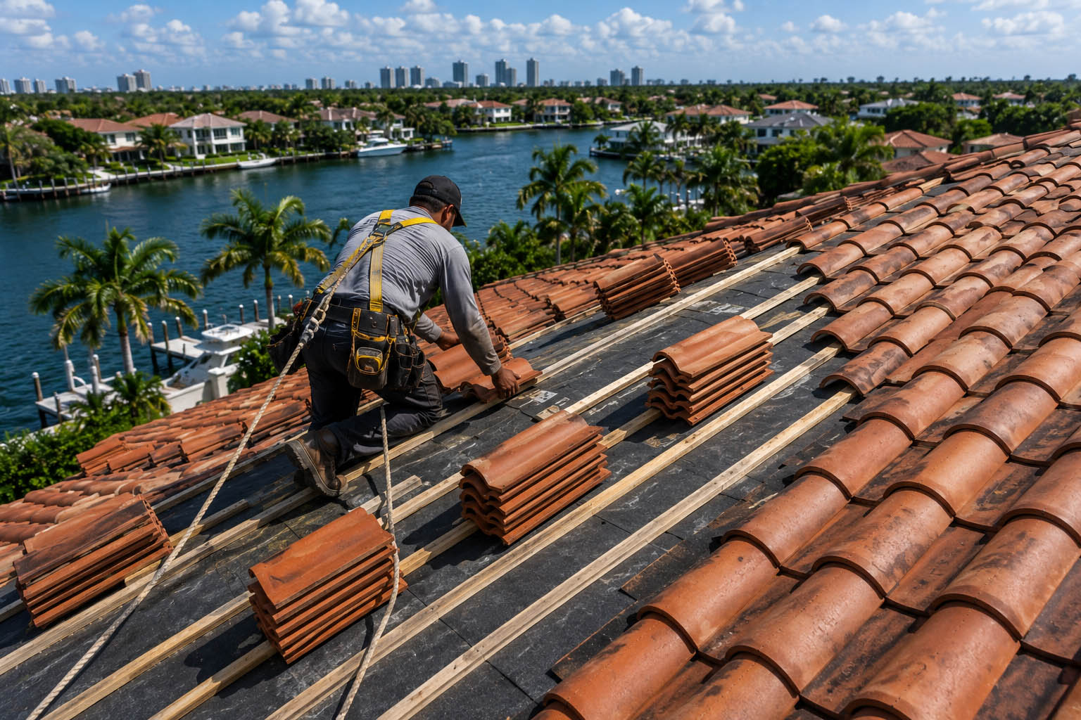 Metal roof installation Miami
