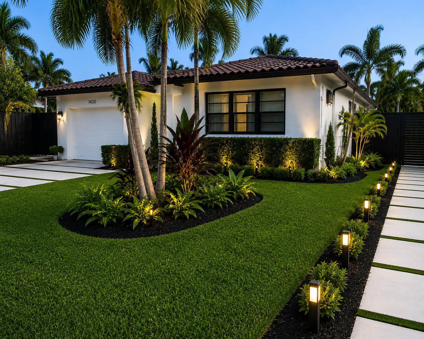 After luxury Miami landscaping project