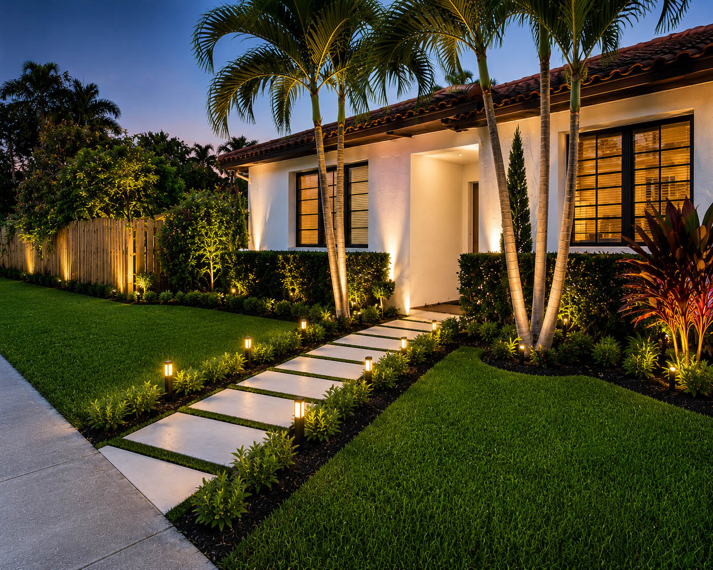 After luxury Miami landscaping project