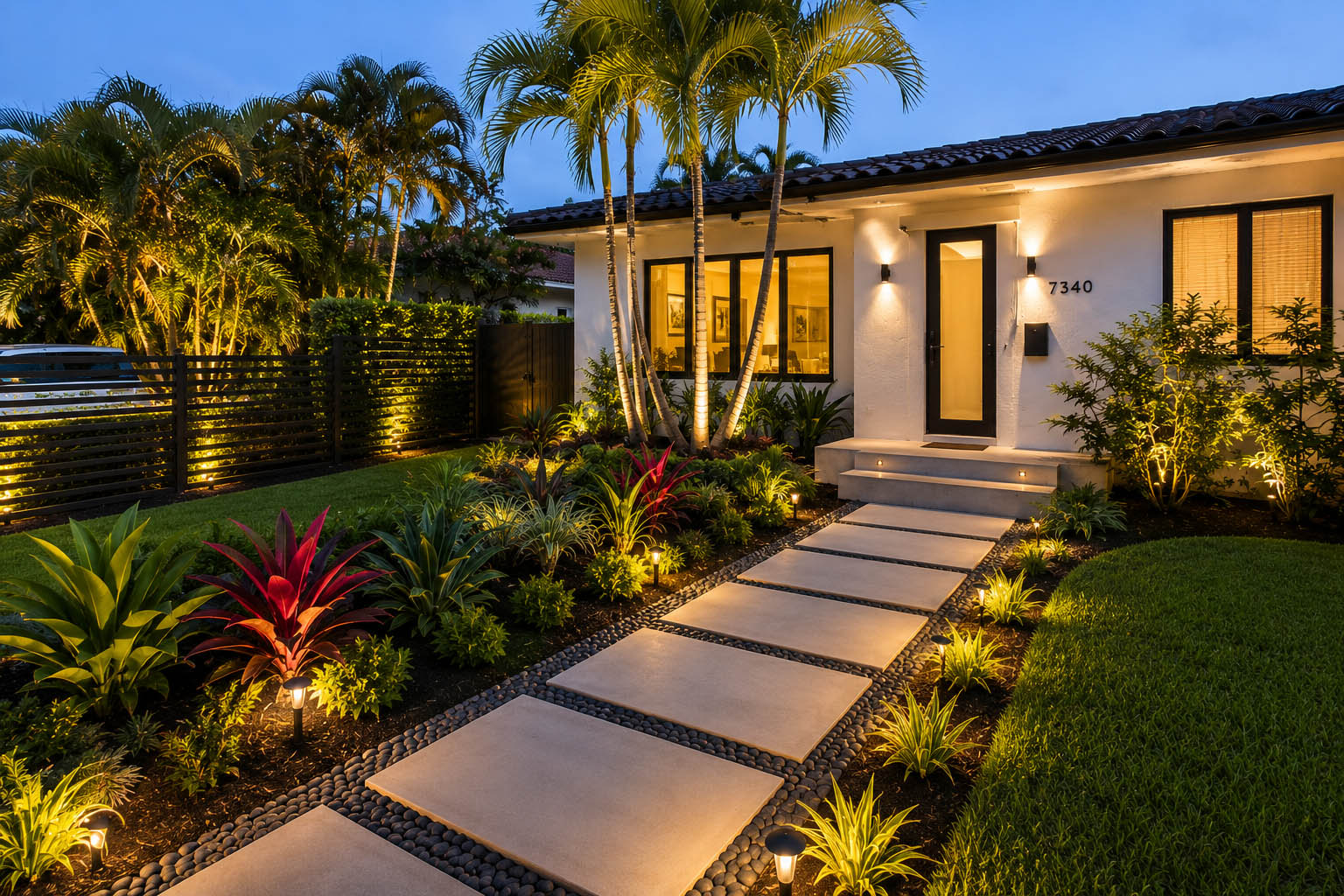 After luxury Miami landscaping project